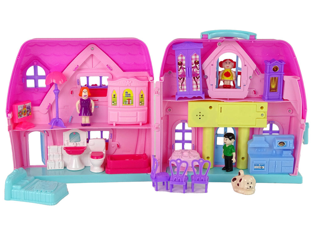 Lėlių namelis su šviesos ir garso efektais