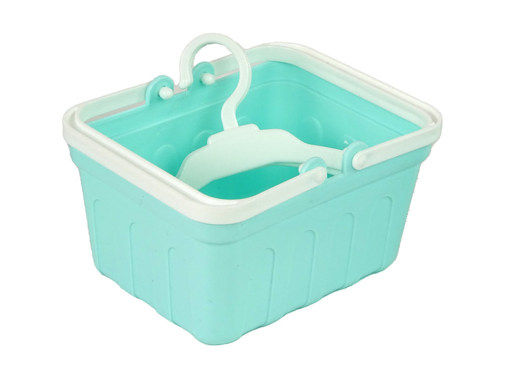 Žaislinės skalbimo mašinos lygintuvo ir pakabų rinkinys, mėtinis