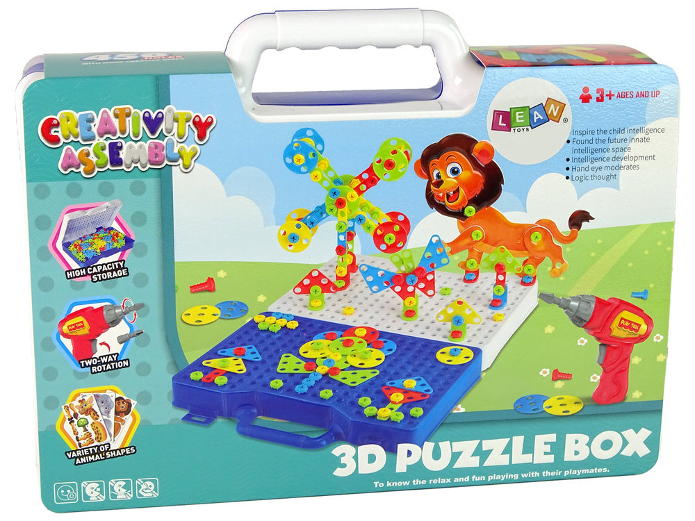 3D kaladėlių rinkinys, dinozaurai