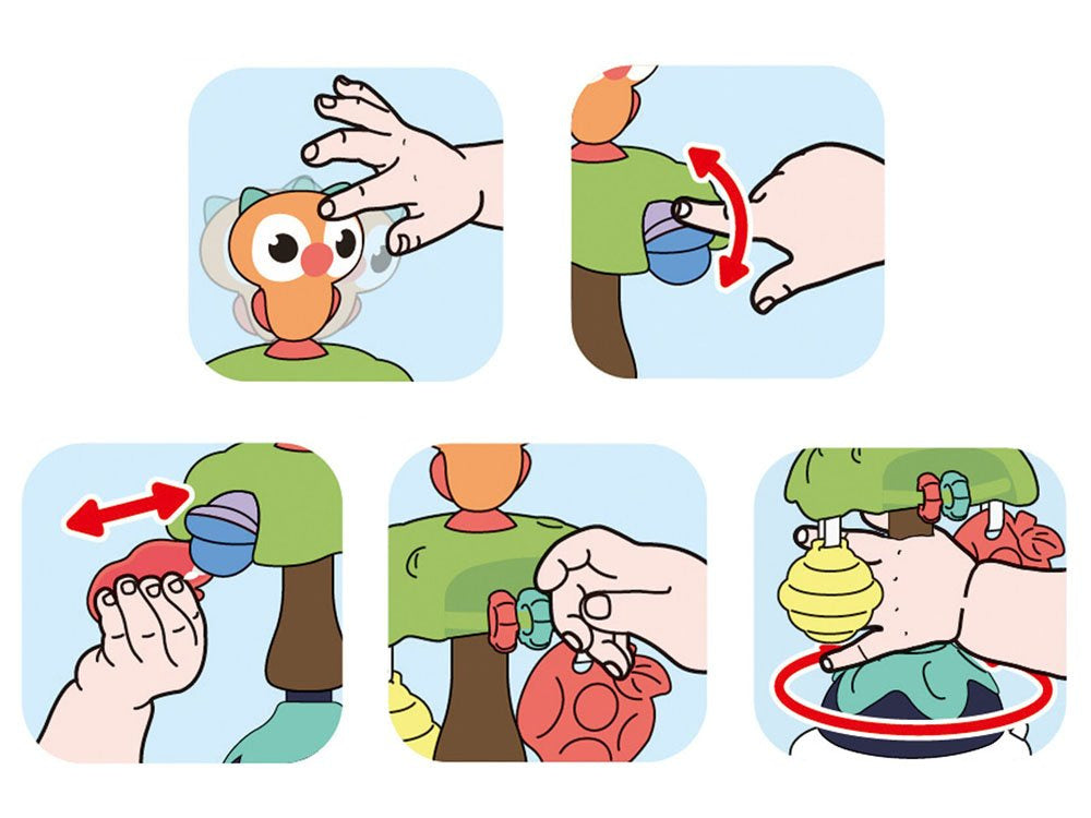 Barškutis pelėda su siurbtuku