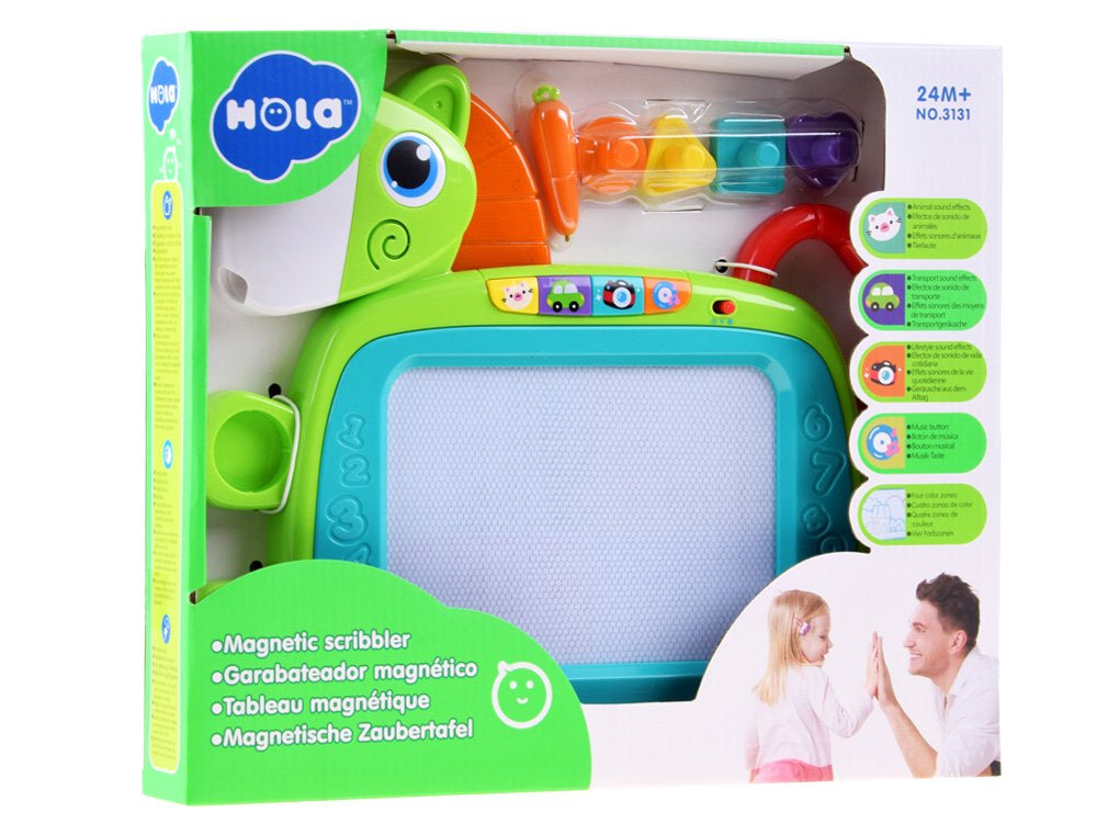 Magnetinė piešimo lenta su antspaudais, garso ir šviesos efektais, Hola