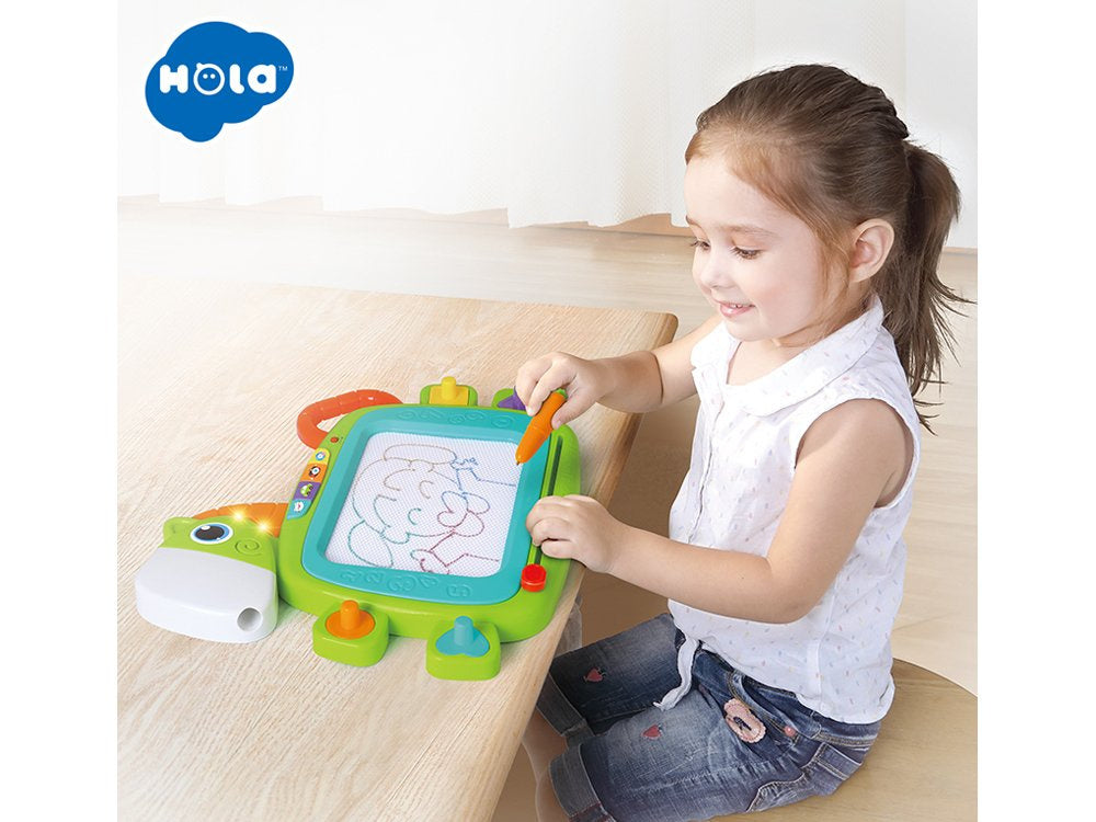 Magnetinė piešimo lenta su antspaudais, garso ir šviesos efektais, Hola