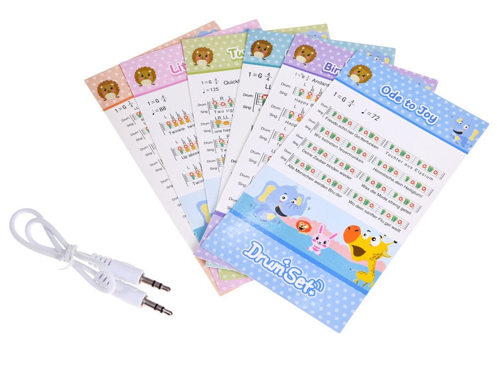 Vaikiškų būgnų rinkinys su mikrofonu