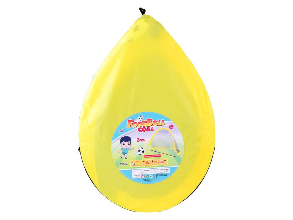 Savaime sulankstomi futbolo vartai x2 su priedais