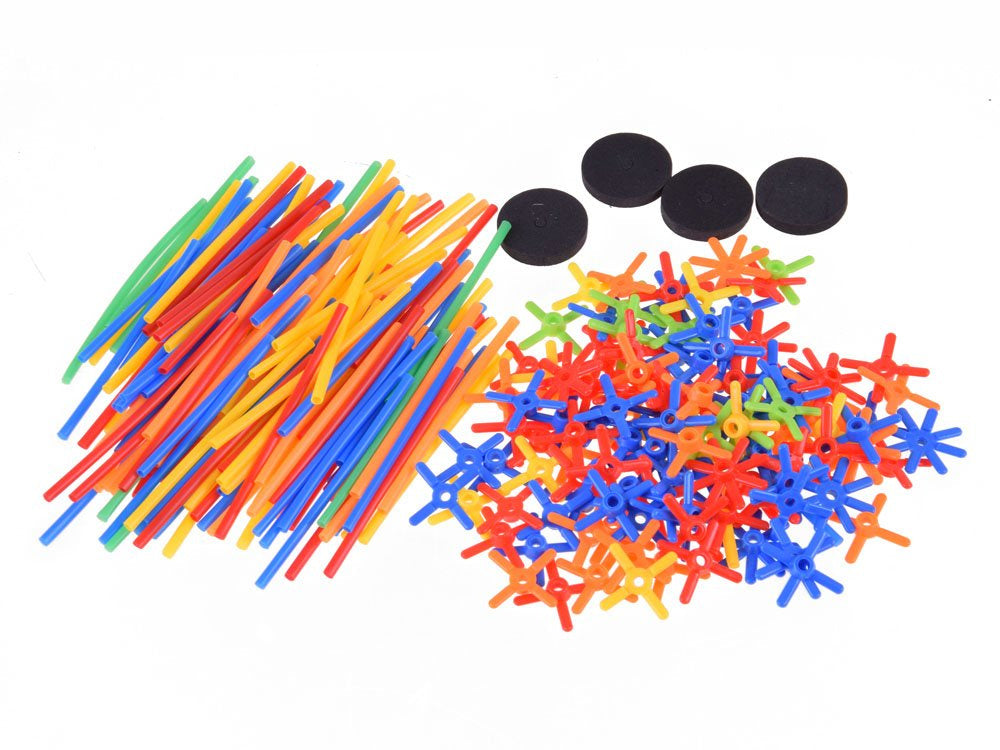 3D kūrybinis šiaudelių konstruktorius  238 el.