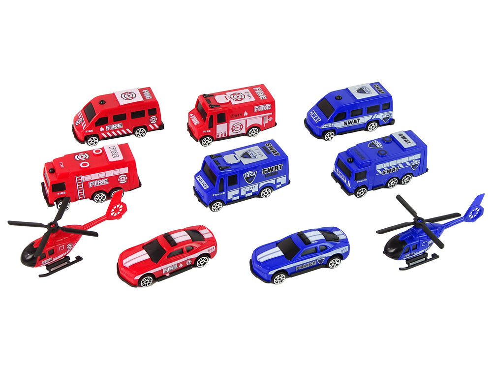 Policijos ir ugniagesių transporto priemonių rinkinys