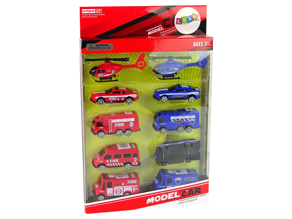 Policijos ir ugniagesių transporto priemonių rinkinys