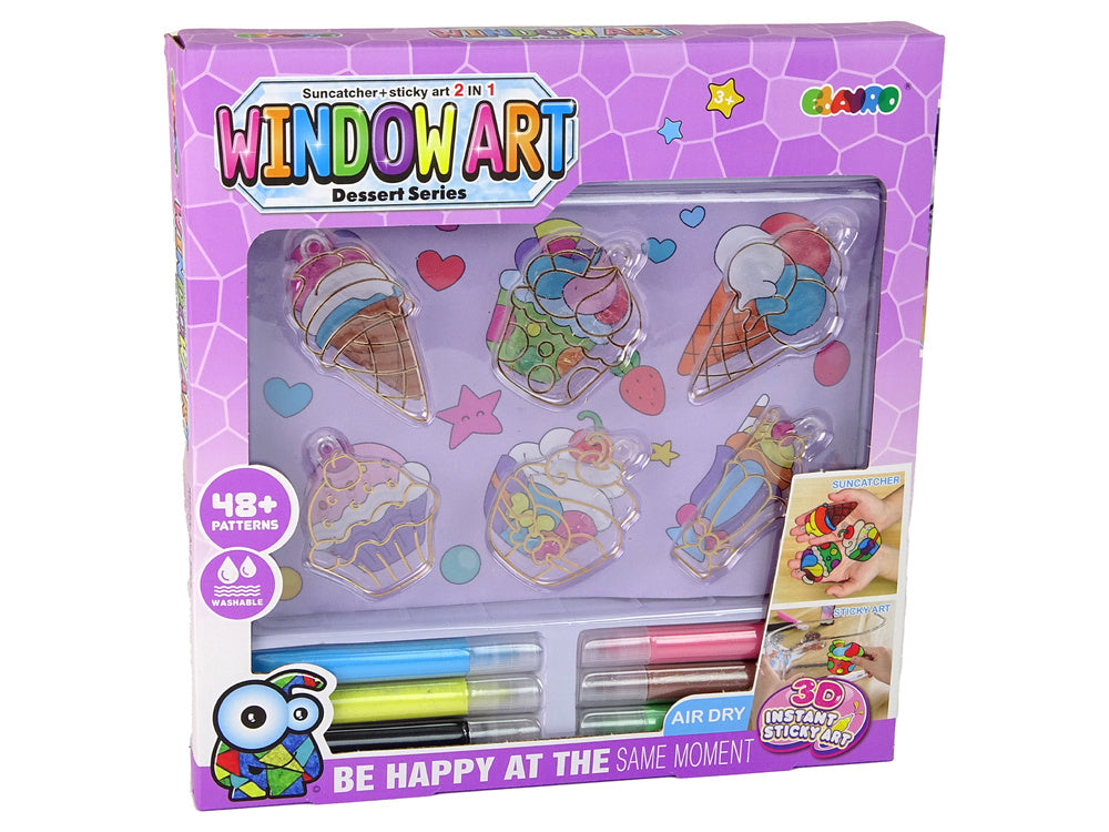 Kūrybinis 3D vitražo rinkinys „Ledai“