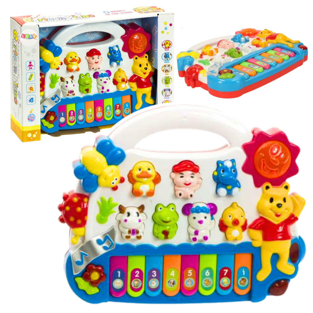 Žaislinis pianinas su gyvūnų garsais