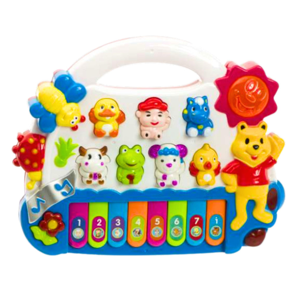 Žaislinis pianinas su gyvūnų garsais