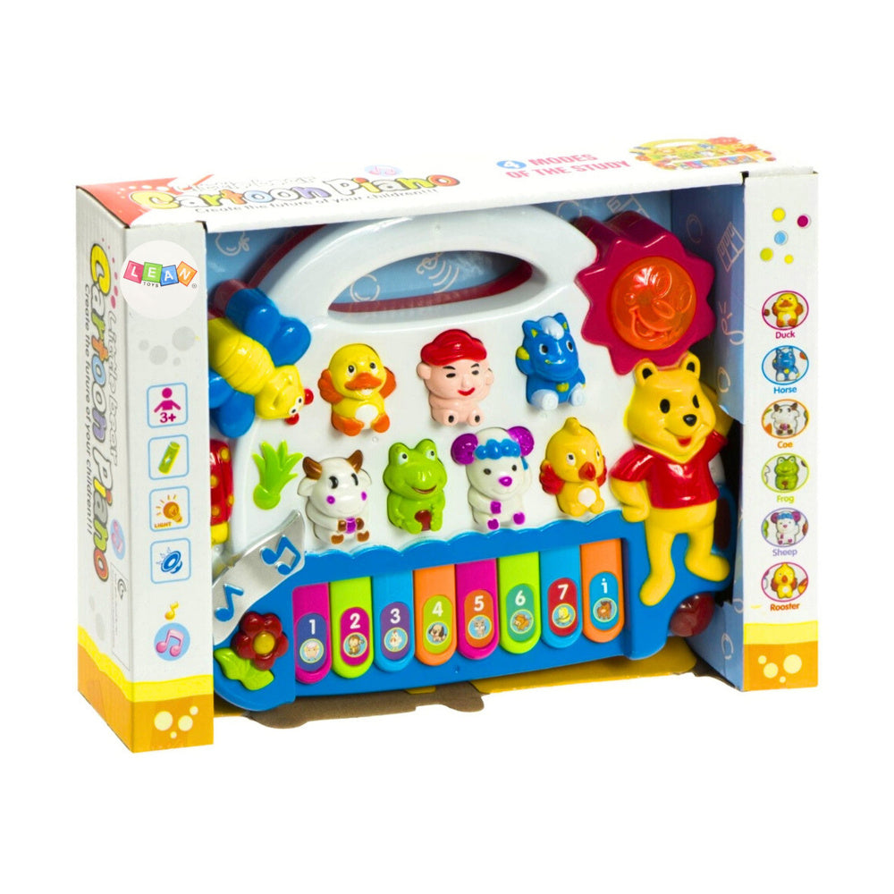 Žaislinis pianinas su gyvūnų garsais