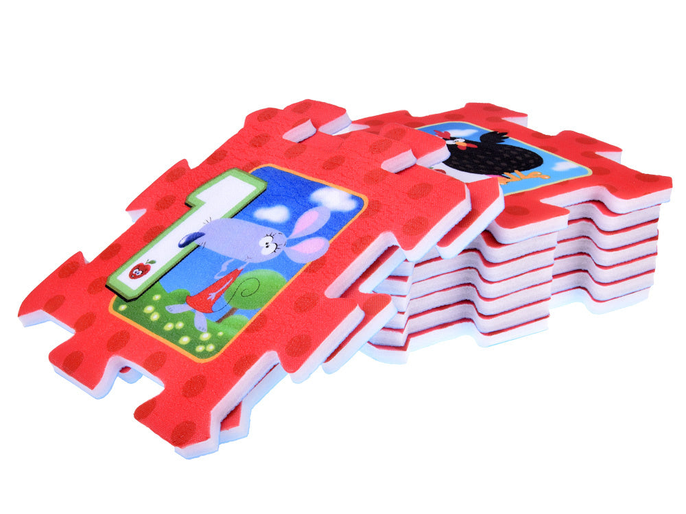 Dėlionė kilimėlis „Gyvūnai ir skaičiai“ 31x31cm