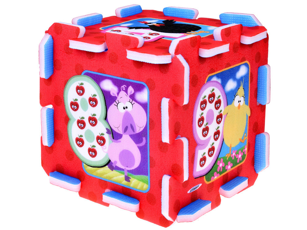 Dėlionė kilimėlis „Gyvūnai ir skaičiai“ 31x31cm