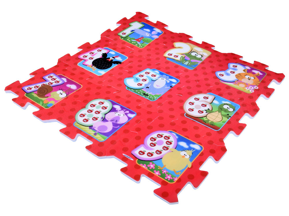 Dėlionė kilimėlis „Gyvūnai ir skaičiai“ 31x31cm