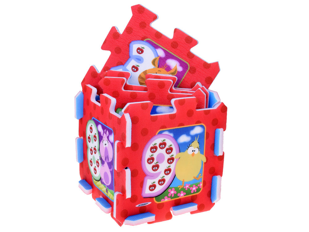 Dėlionė kilimėlis „Gyvūnai ir skaičiai“ 31x31cm