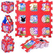 Dėlionė kilimėlis „Gyvūnai ir skaičiai“ 31x31cm