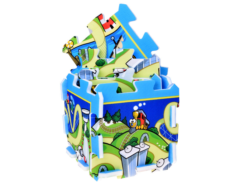 Dėlionė kilimėlis „Gatvės“ 31x31cm