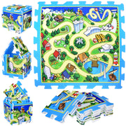 Dėlionė kilimėlis „Gatvės“ 31x31cm