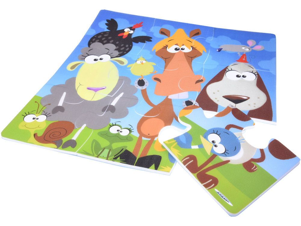 Dėlionė kilimėlis „Gyvūnai“ 37x37cm