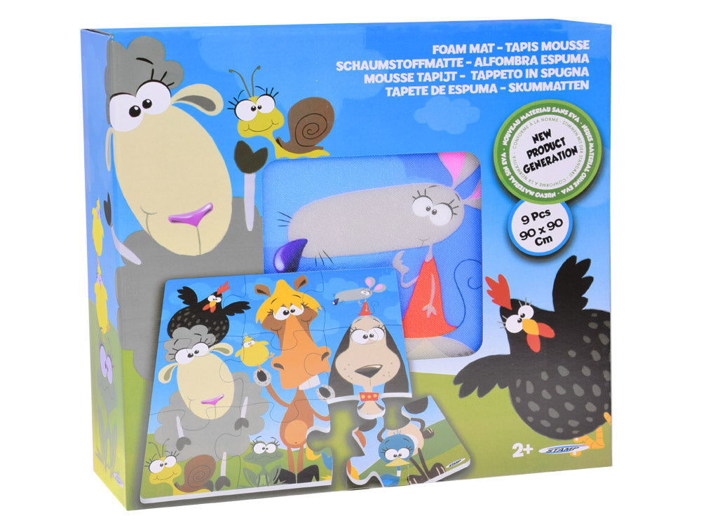 Dėlionė kilimėlis „Gyvūnai“ 37x37cm