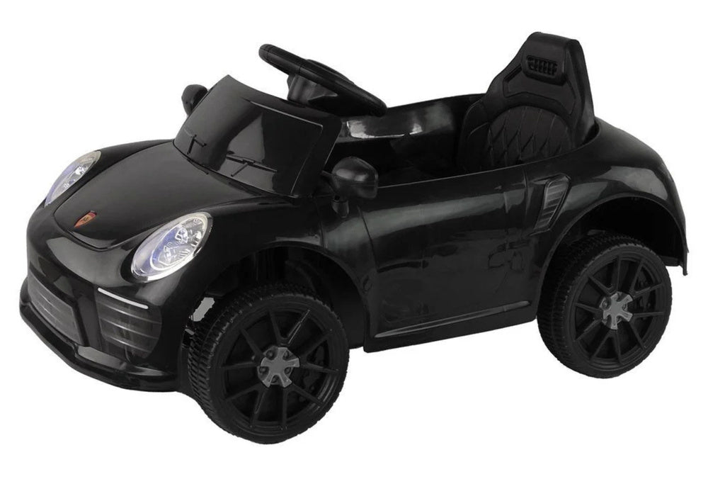 Vienvietis elektromobilis vaikams Porsche WMT-666, juodas