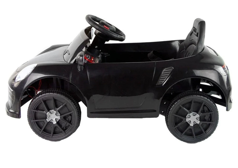 Vienvietis elektromobilis vaikams Porsche WMT-666, juodas