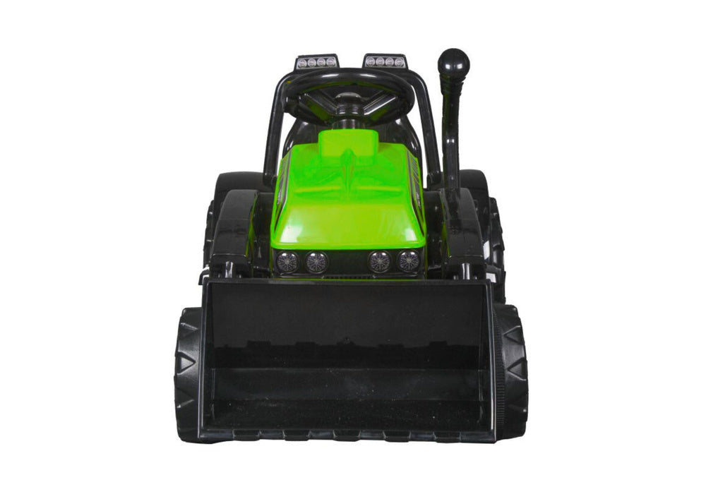 Vienvietis elektrinis traktorius vaikams, žalias