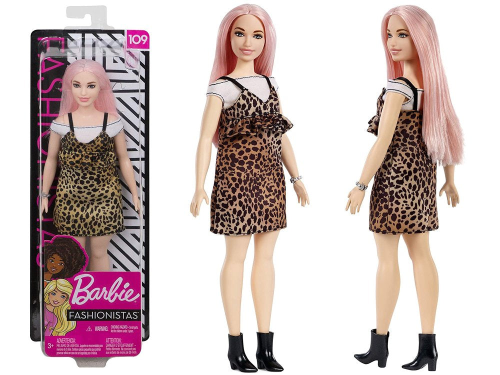 Lėlė Barbė leopardo suknele, Mattel