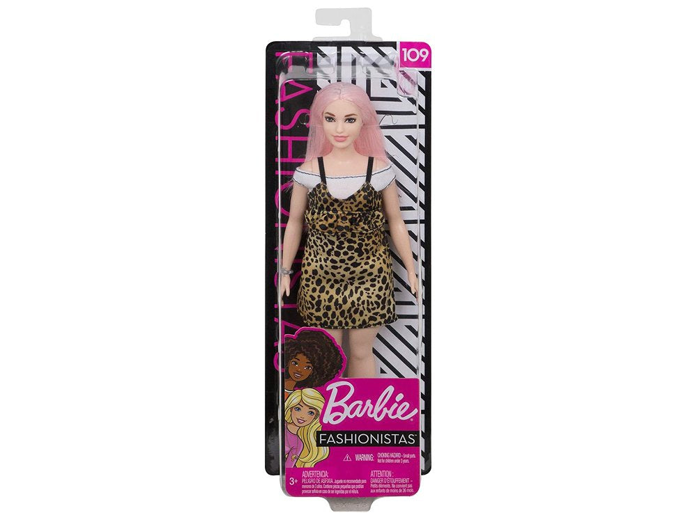 Lėlė Barbė leopardo suknele, Mattel