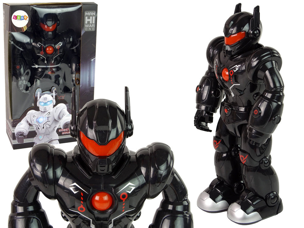 Interaktyvus vaikštantis robotas, juodas
