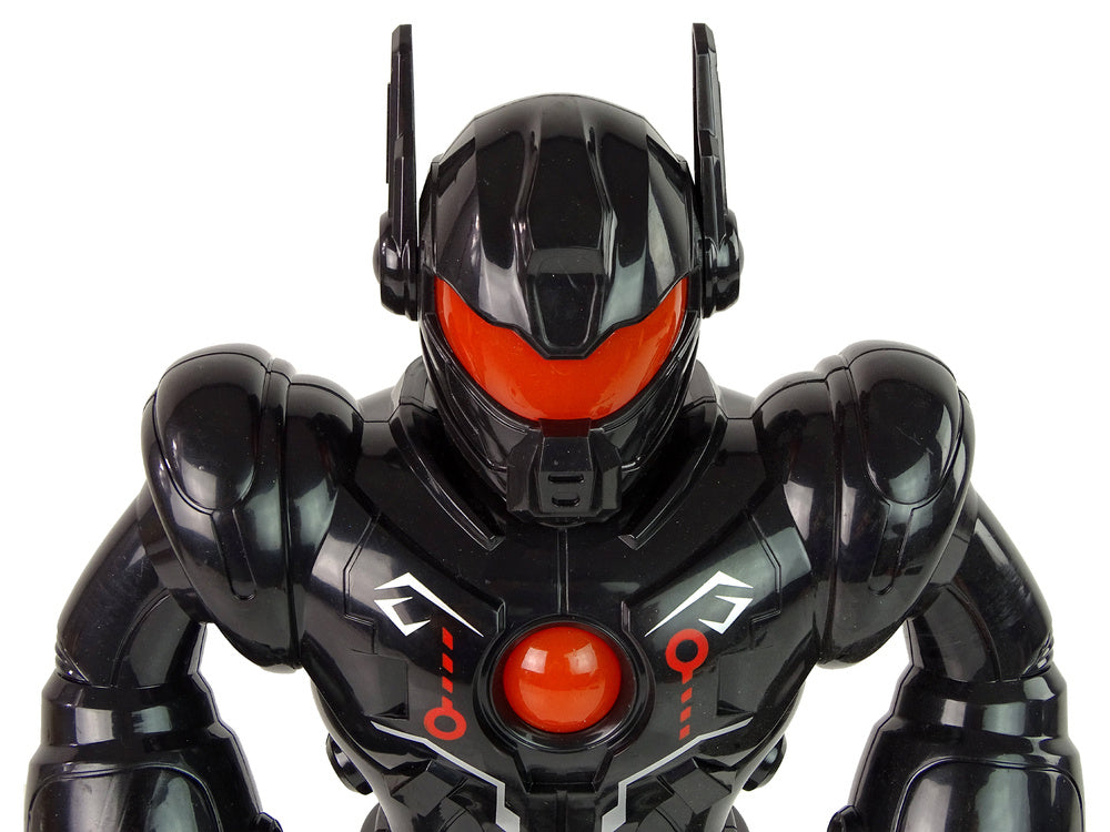 Interaktyvus vaikštantis robotas, juodas