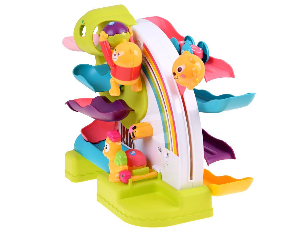 Kamuoliukų ir mašinos trasa su garsu 2in1