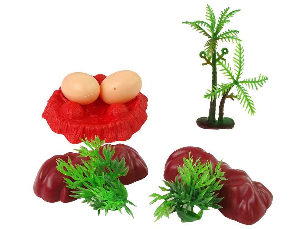 Dinozaurų figūrėlių rinkinys su priedais 15 dalių