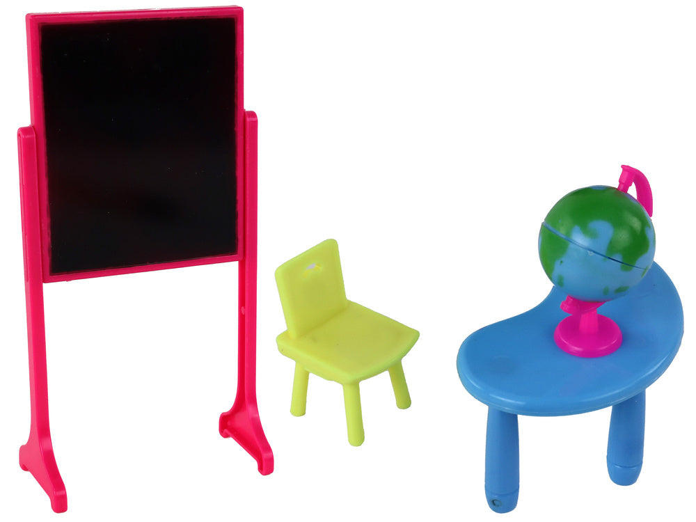 Lėlė mokytoja su mokine rinkinys