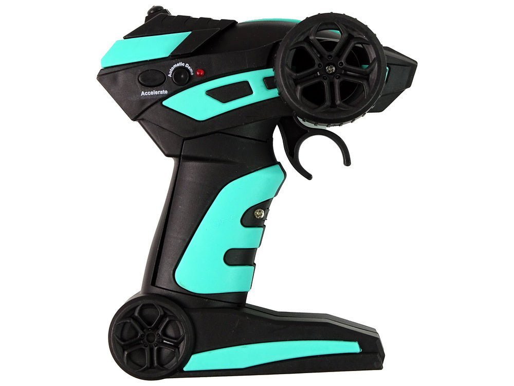 Nuotoliniu būdu valdomas sportinis automobilis su šviesos ir garso efektais, raudonas