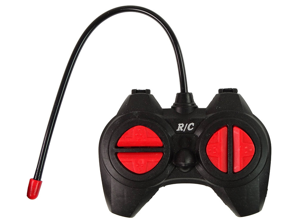 Nuotoliniu būdu valdomas visureigis, pilkai žalias