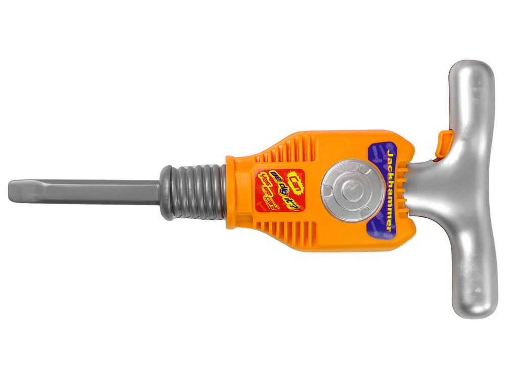 Žaislinis statybininko rinkinys su  pneumatiniu plaktuku