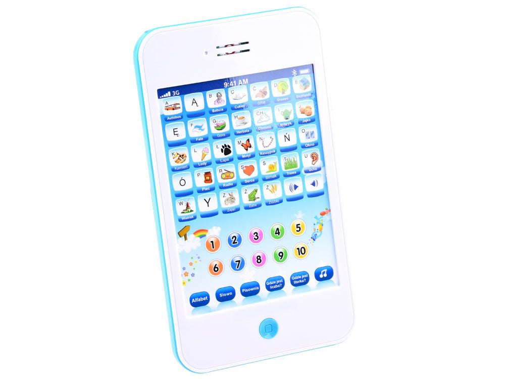 Interaktyvi mokomoji planšetė lenkų kalba, mėlynas