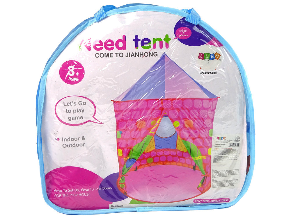 Palapinė vaikams, rožinė pilis