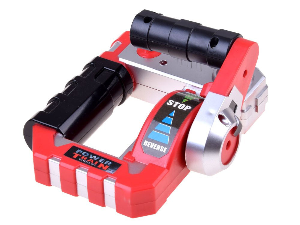 Nuotoliniu būdu valdomas prekinis traukinys su vagonais ir stotimi