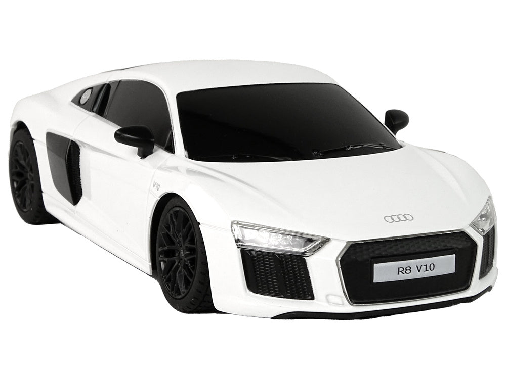 Nuotoliniu būdu valdomas automobilis Audi R8, baltas