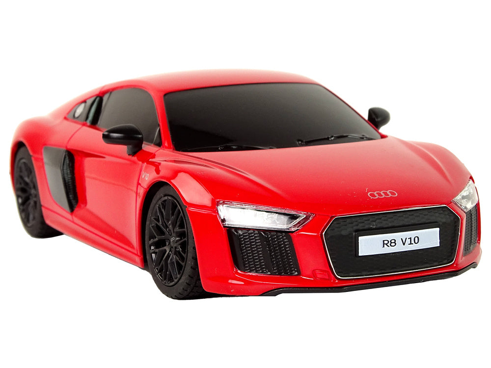 Nuotoliniu būdu valdomas automobilis Audi R8, raudonas