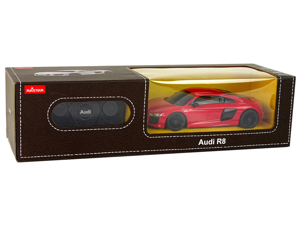 Nuotoliniu būdu valdomas automobilis Audi R8, raudonas
