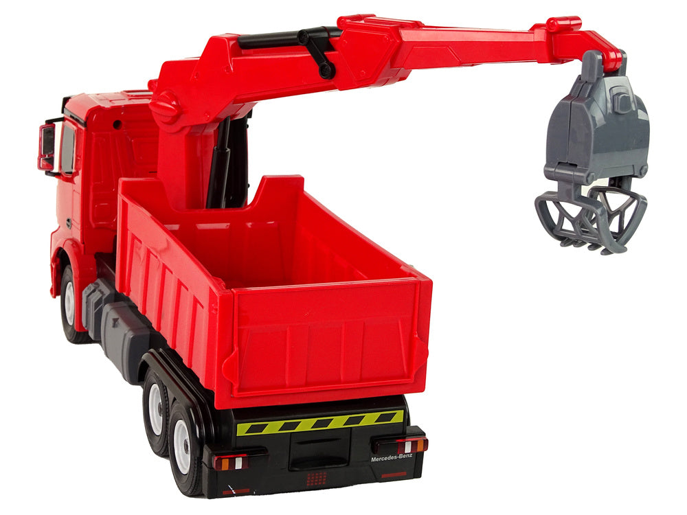 Nuotoliniu būdu valdomas sunkvežimis Mercedes Rastar, raudonas