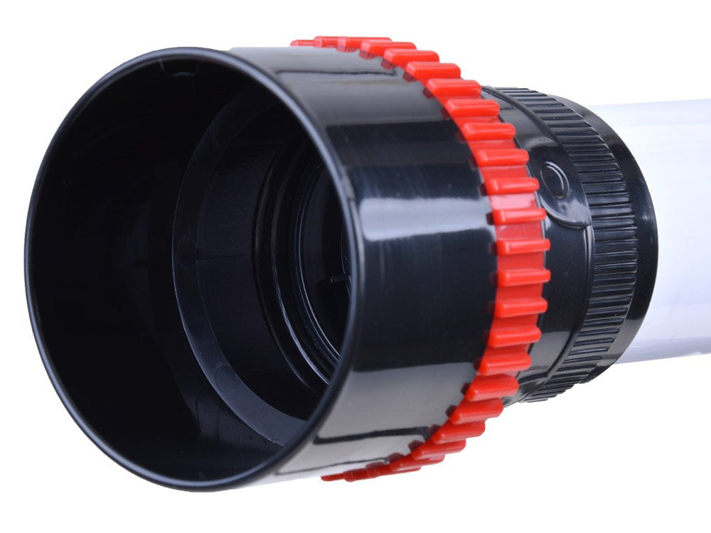 Teleskopas ant trikojo su 3 okuliaras, baltas