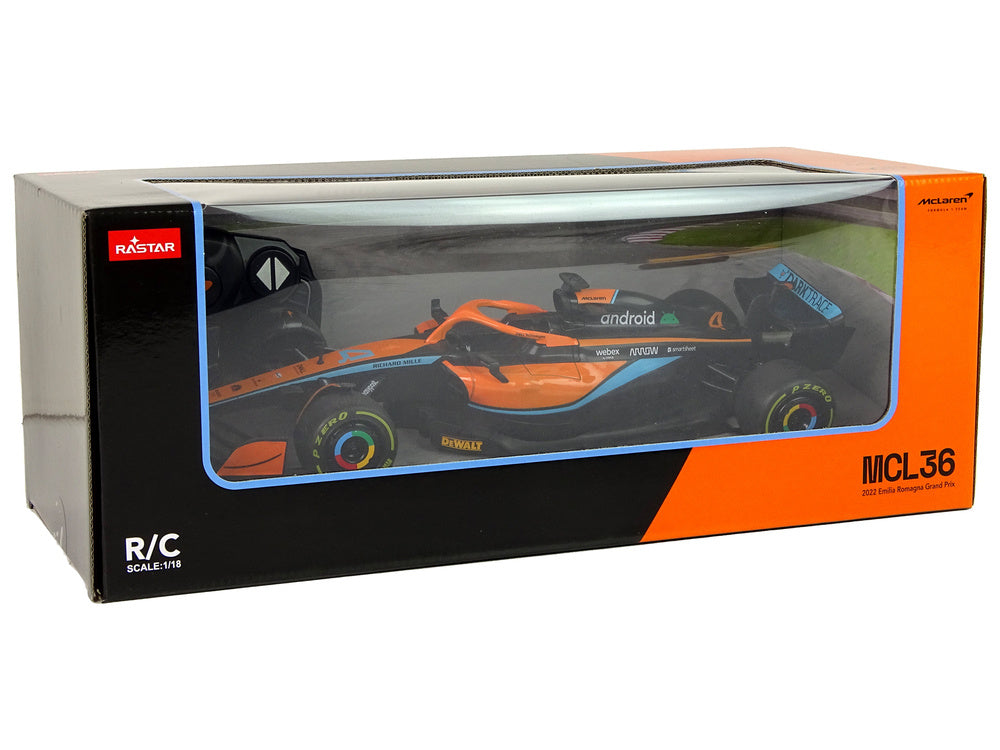 Nuotoliniu būdu automobilis McLaren F1 1:18, oranžinis