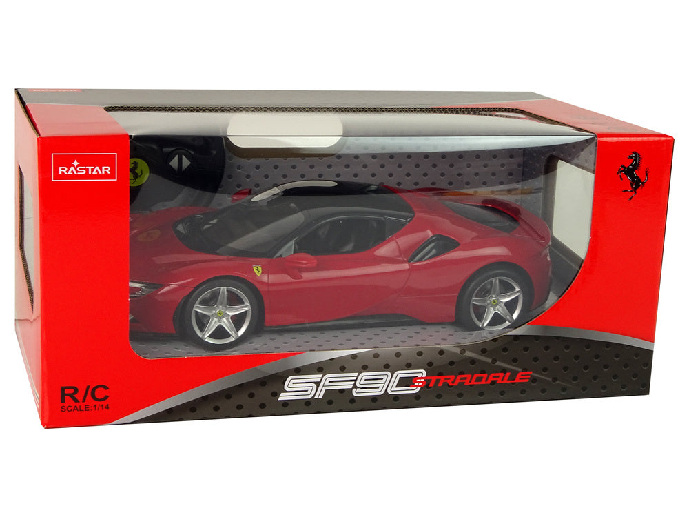 Nuotoliniu būdu automobilis Ferrari SF90 1:14, raudonas