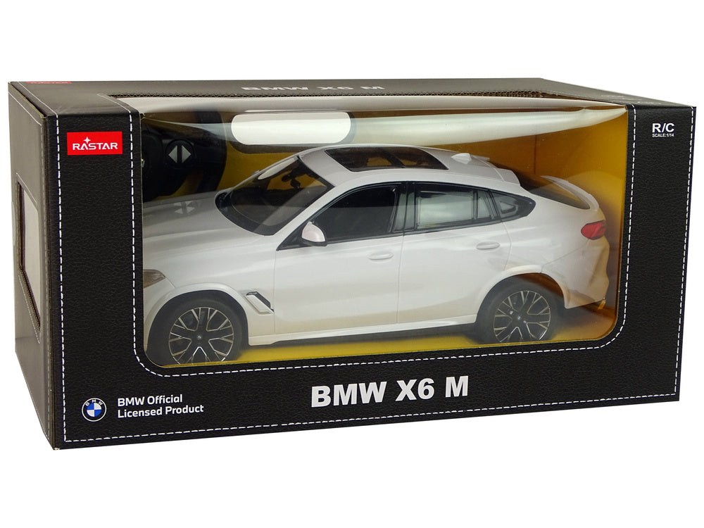 Nuotoliniu būdu automobilis Bmw X6 M 1:14, baltas