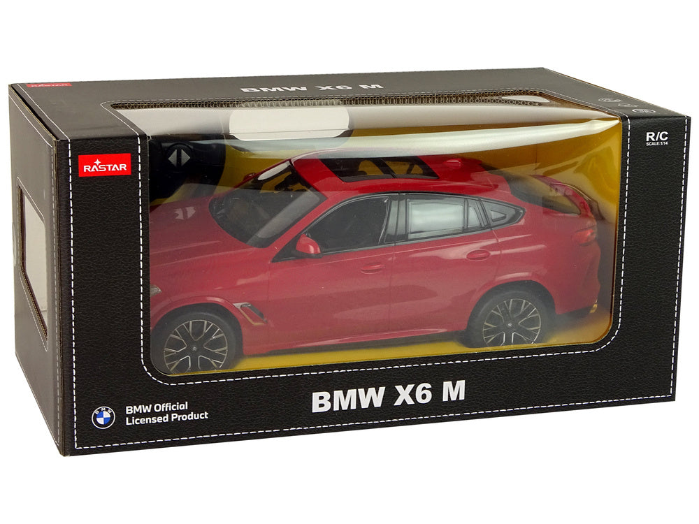 Nuotoliniu būdu automobilis Bmw X6 M 1:14, raudonas
