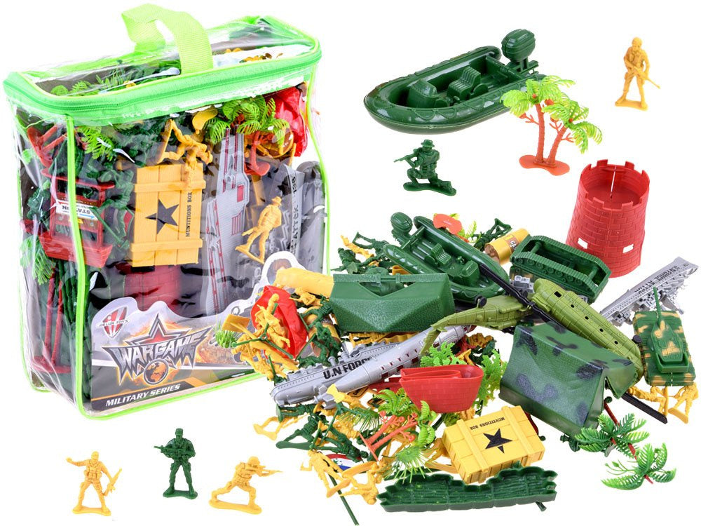 Žaislinių kareivių, armijos figūrėlių rinkinys